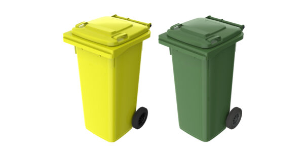 oferta 2 europubele noi 120 litri din plastic