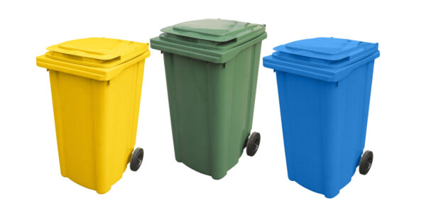 set 3 europubele noi 240 litri